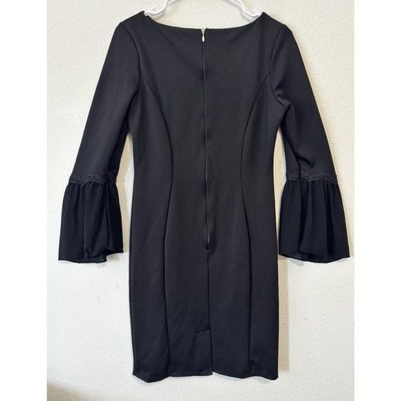 Paper Dolls London Dress US 6 Bell Sleeve‎ Black Cocktail Formal Wear - Picture 2 of 6